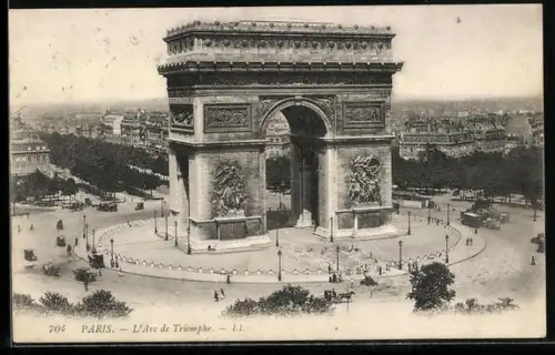 AK Paris, L`Arc de Triomphe
