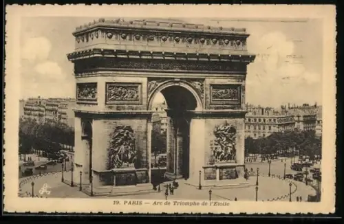 AK Paris, L`Arc de Triomphe de l`Etoile