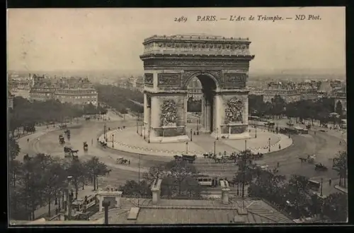 AK Paris, L`Arc de Triomphe