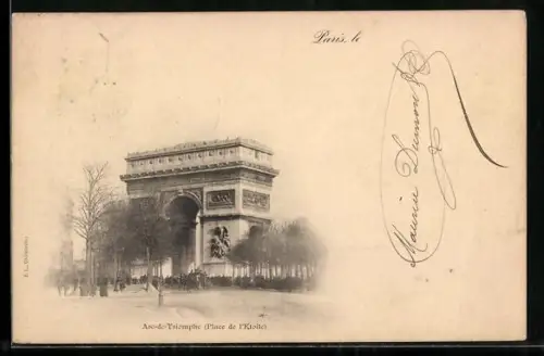 AK Paris, L`Arc de Triomphe, Place de l`Etoile