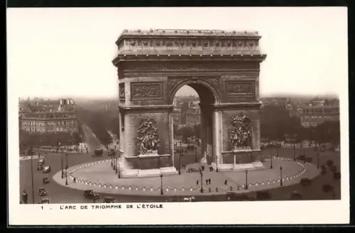 AK Paris, L`Arc de Triomphe de l`Etoile