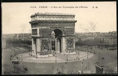 AK Paris, L`Arc de Triomphe de l`Etoile
