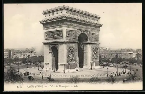 AK Paris, L`Arc de Triomphe