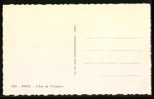 AK Paris, L`Arc de Triomphe