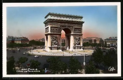 AK Paris, L`Arc de Triomphe, Triumphbogen