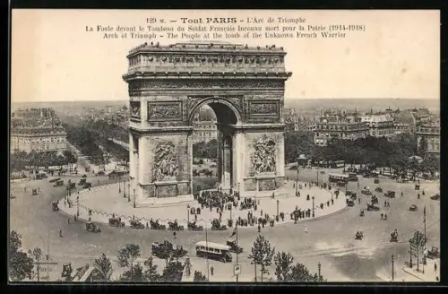 AK Paris, L`Arc de Triomphe