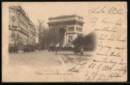 AK Paris, L`Arc de Triomphe de l`Etoile