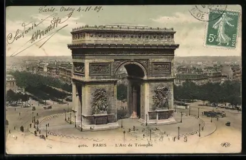 AK Paris, L`Arc de Triomphe