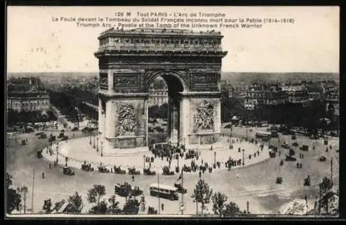 AK Paris, L`Arc de Triomphe