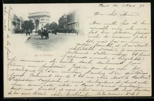 AK Paris, L`Arc de Triomphe