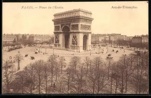 AK Paris, L`Arc de Triomphe, Place de l`Etoile