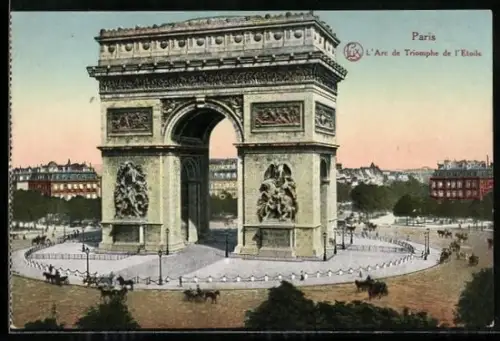 AK Paris, L`Arc de Triomphe de l`Etoile