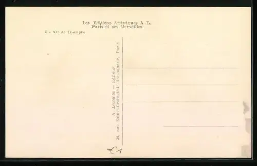 AK Paris, L`Arc de Triomphe