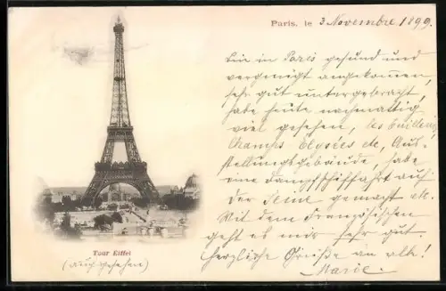 AK Paris, Tour Eiffel, Eiffelturm