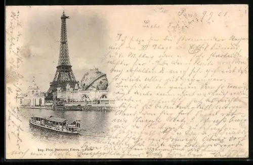 AK Paris, La Tour Eiffel, Eiffelturm