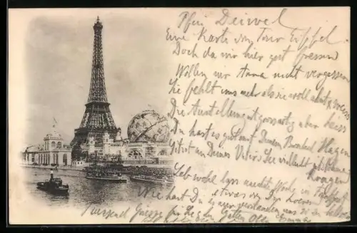 AK Paris, La Tour Eiffel, Eiffelturm