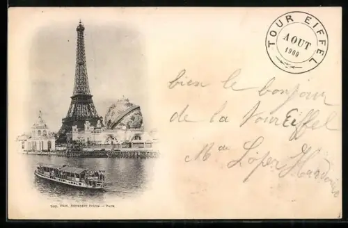 AK Paris, La Tour Eiffel, Eiffelturm