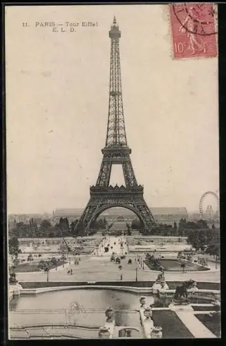 AK Paris, La Tour Eiffel, Eiffelturm