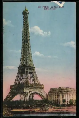 AK Paris, La Tour Eiffel, Eiffelturm