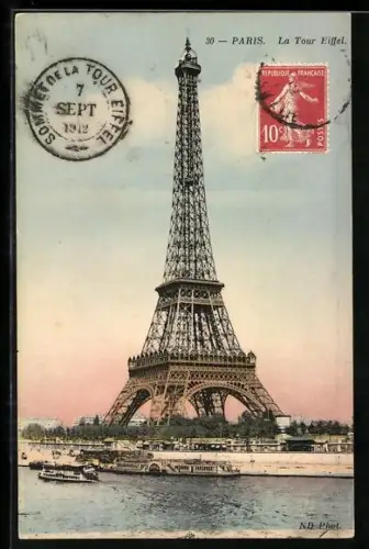 AK Paris, La Tour Eiffel, Eiffelturm