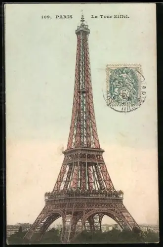 AK Paris, La Tour Eiffel, Eiffelturm