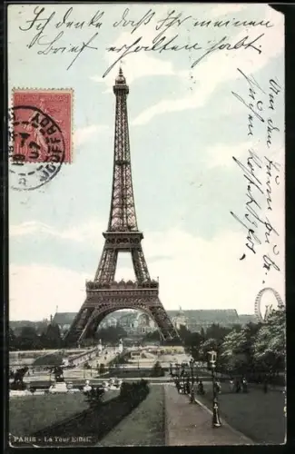 AK Paris, La Tour Eiffel, Eiffelturm