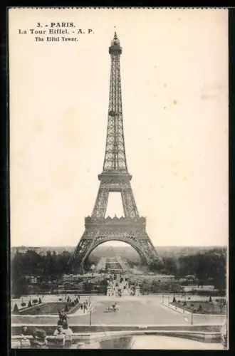 AK Paris, La Tour Eiffel, Eiffelturm