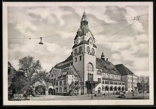 AK Leipzig, Partie am Zoologischen Garten