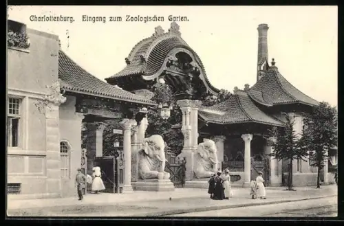 AK Charlottenburg, Eingang zum Zoologischen Garten