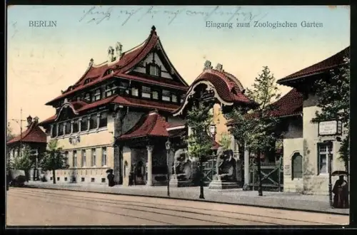 AK Berlin, Eingang zum Zoologischen Garten