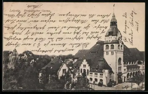 AK Leipzig, Partie am Zoologischen Garten