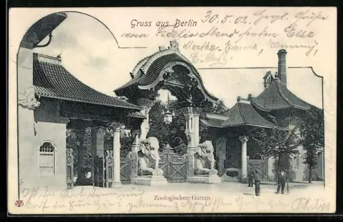 AK Berlin, Zoologischer Garten, Elefantentor