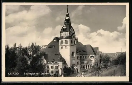 AK Leipzig, Partie am Zoologischen Garten