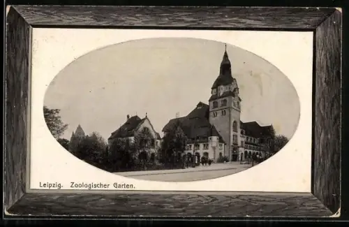 AK Leipzig, Zoologischer Garten Aussenansicht vom Eingang