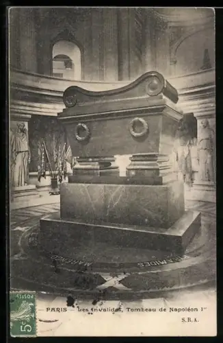 AK Paris, Hôtel des Invalides, Tombeau de Napoleone Ier