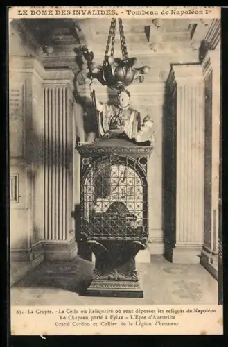 AK Le Dome des Invalides, Das Grab v. Napoleon I., die Krypta