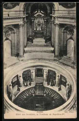 AK Paris, Hôtel des Invalides, Le Tombeau de Napoleon I