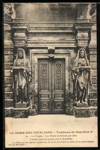 AK Paris, Hôtel des Invalides, Le Dome, Tombeau de Napoleon Ier