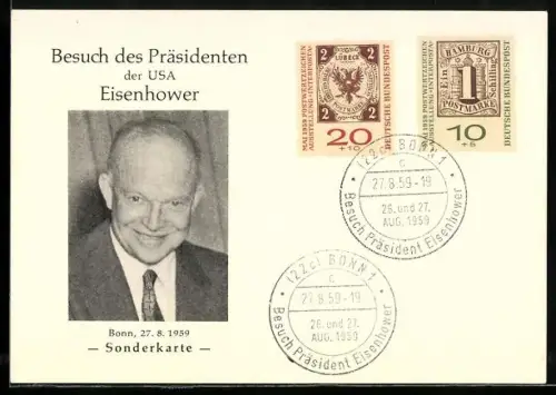 AK Besuch des Präsident der USA Eisenhower, 27.-28.08.1959, BRD