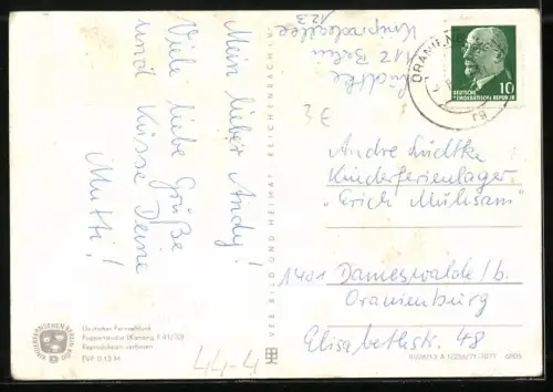 AK Sandmann bei einschlafendem Kind