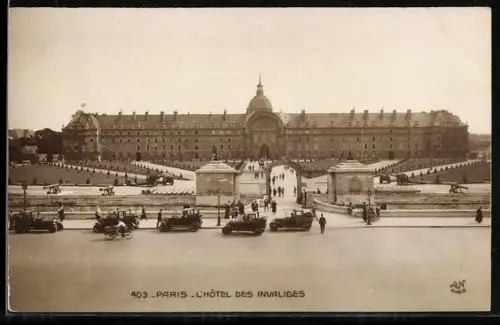 AK Paris, Hôtel des Invalides, Panorama