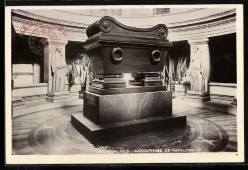 AK Paris, Hôtel des Invalides, sarcophage de Napoléon Ier