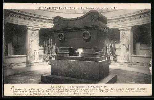 AK Paris, Hôtel des Invalides, Le Tombeau de Napoléon