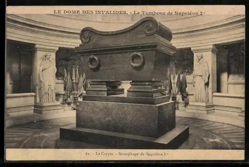 AK Paris, Hôtel des Invalides, Sarcophage de Napoléon