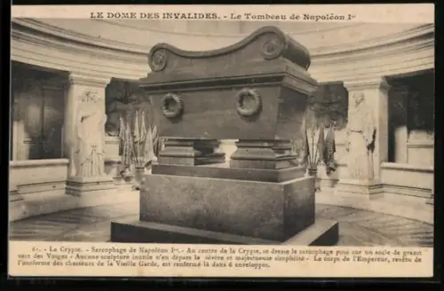 AK Paris, Hôtel des Invalides, Le Tombeau de Napoléon