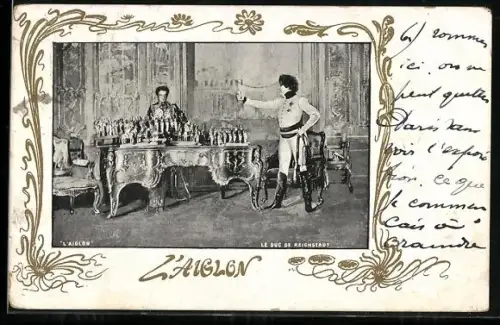 AK Theaterschauspielerin Sarah Bernhardt in L`Aiglon