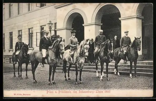 AK Norderney, Prinz u. Prinzessin von Schaumburg-Lippe