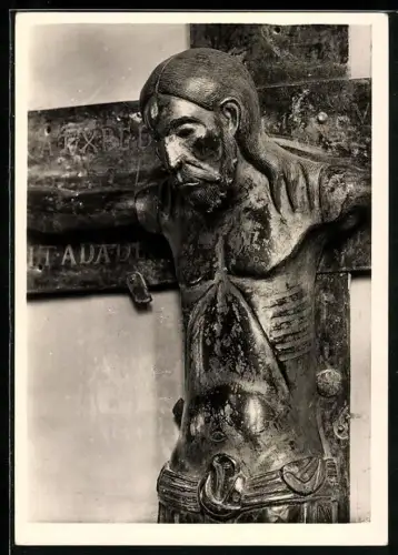 Foto-AK Deutscher Kunstverlag: Minden, Der Gekreuzigte im Dom