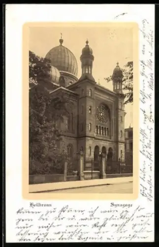 AK Heilbronn, Blick auf die Synagoge