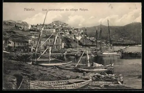 AK Mételin, Vue panoramique du village Molyvo